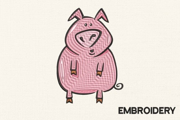 Funny Pig Embroidery Design Review for Holiday Collections