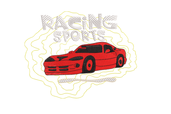 Racing Car Embroidery Design Review for Craft Fairs